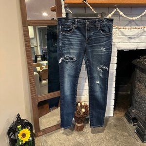 American Eagle Distressed Super Stretch Jeans | Size 10 Jeggings